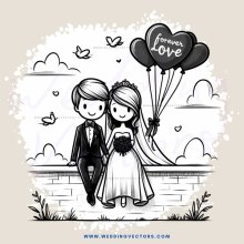 bride and groom on bridg