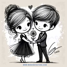 a young couple holding hands and smiling