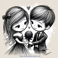 couple holding apple together with smile on their face