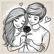 love story in black and white