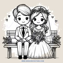 a couple sitting on a bench