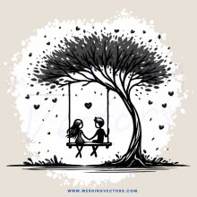 love under the tree swing