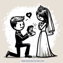 groom & bride engagement ring exchange