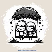 a couple in an igloo made of leaves