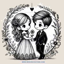 a couple in black and white