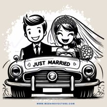 a carriage for the newlyweds