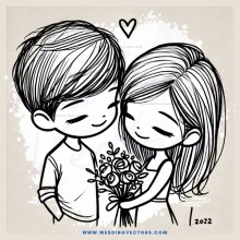 a loving couple's moment captured in black and white