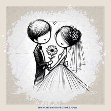 a wedding bride and groom exchanging vows