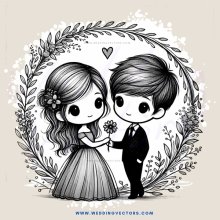 the groom and bride picture