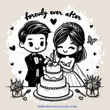 wedding cake cutting ceremony