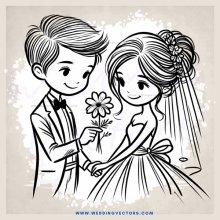 a bride and groom holding each other