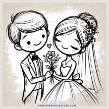 a bride and groom sharing a kiss
