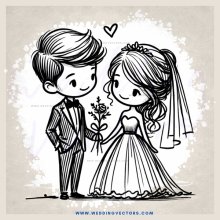 a groom and bride