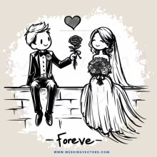 forever love cartoon drawing