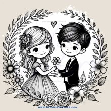 boy and girl standing together