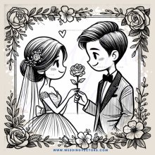 a couple exchanging rings