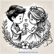 a young couple's wedding anniversary celebration