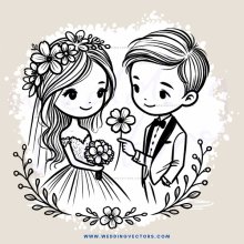 wedding anniversary cartoon calendar (2015)