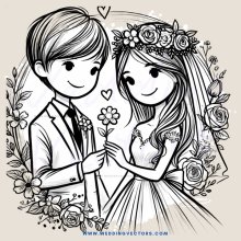 groom and bride preparing to get married