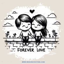 forever love kissing couple