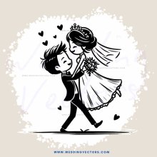 a bride and groom shake hands
