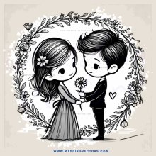 a couple's love is pictured with flowers and roses