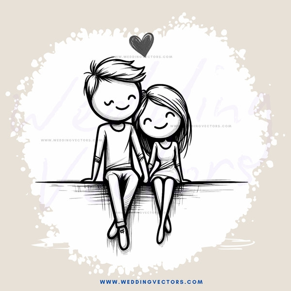 boy and girl sitting together