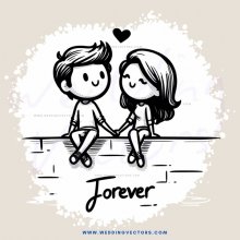 love and forever in black and white