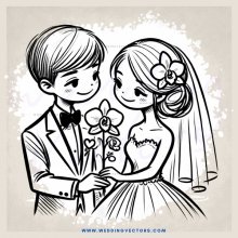 engagement picture - man and woman holding flower