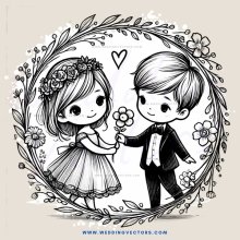 a girl and boy hold flowers in an easter basket