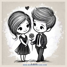 a lovely couple sharing their love
