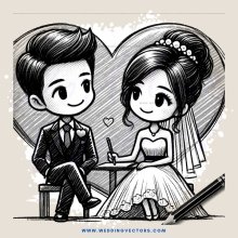 a boy and girl sitting together