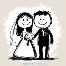 couple posing for picture with flowers