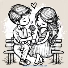 two people sitting on a bench