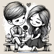 boy and girl sitting on bench