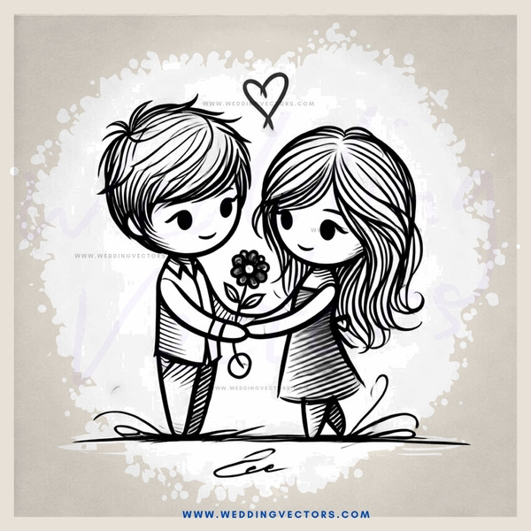 two people embracing in a picture