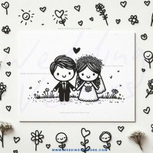 wedding couple poster